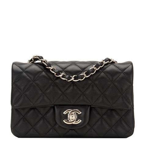 chanel classic flap mini rectangular|Mini classic handbag, Lambskin & gold.